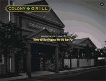 Tablet Screenshot of colonygrill.com